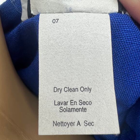 Melissa (14) Womens American VINTAGE 80's Blue Button Up Sheath Midi Dress - Picture 10 of 10